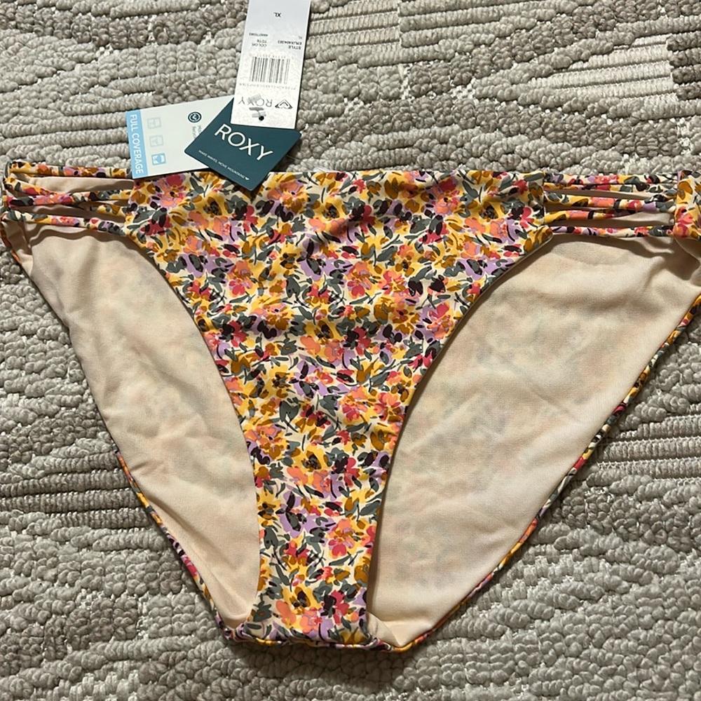 Roxy Multicolor Floral Bikini Bottom